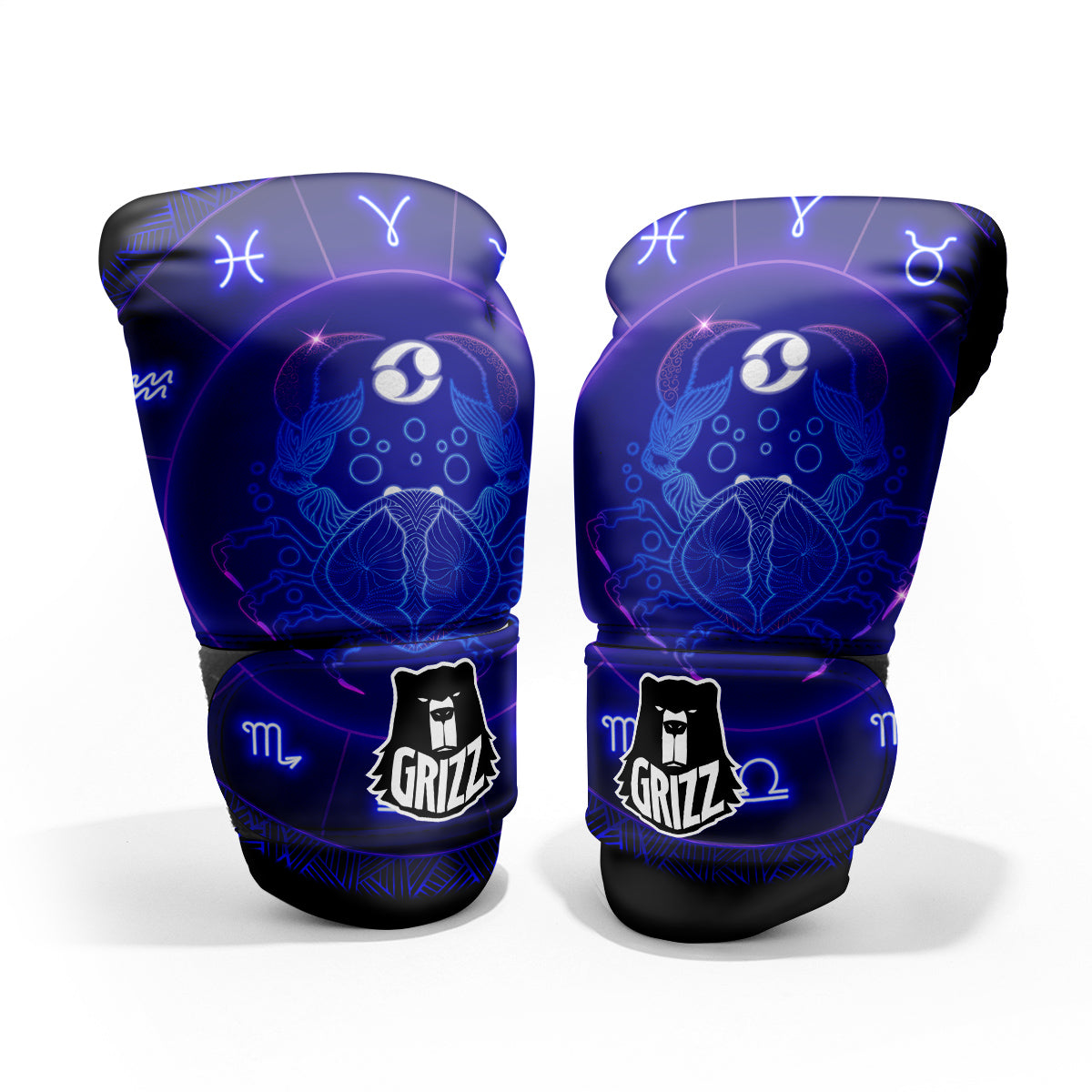Zodiac Sign Dark Cancer Print Pro Boxing Glove