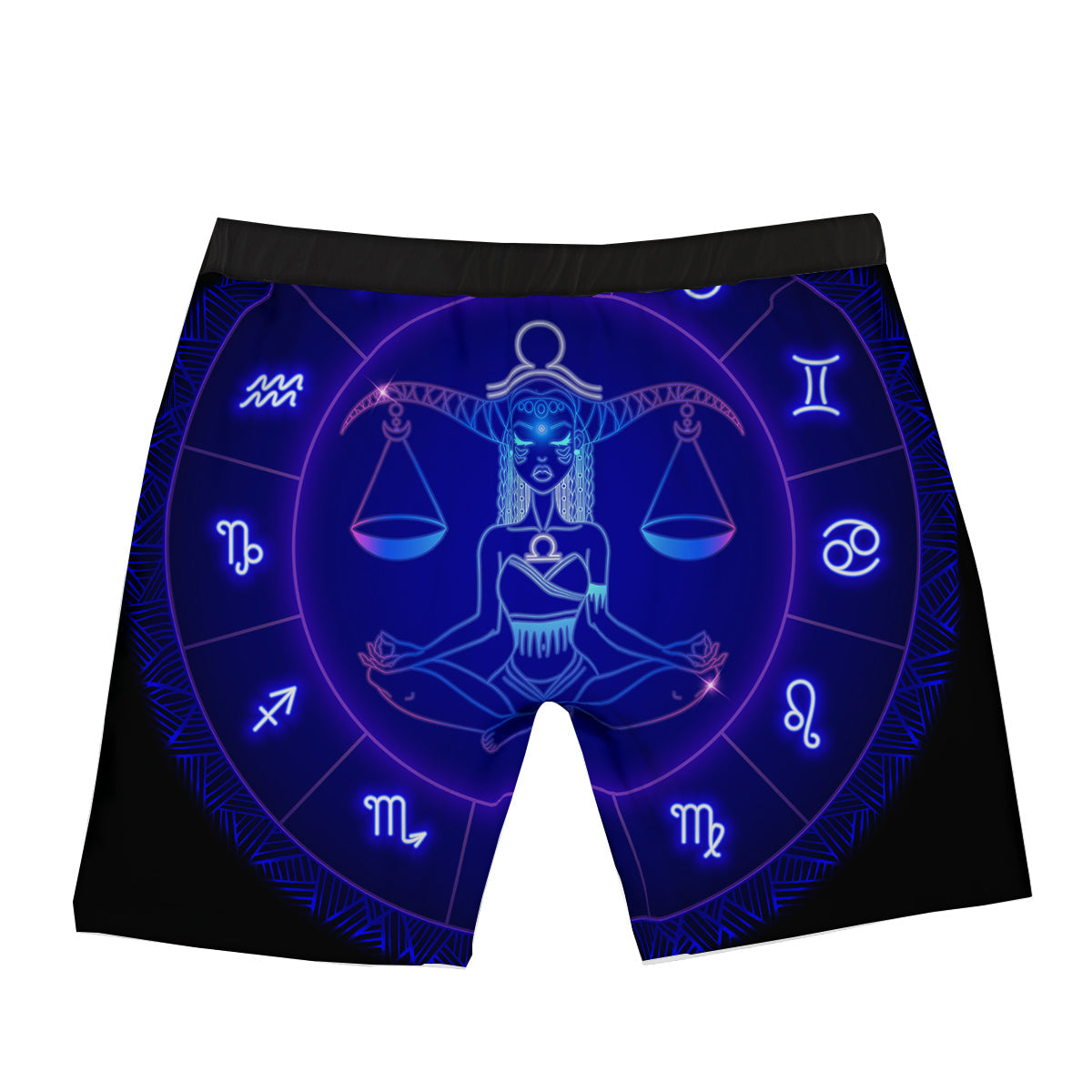 Zodiac Sign Dark Libra Print Boxer Briefs-grizzshop