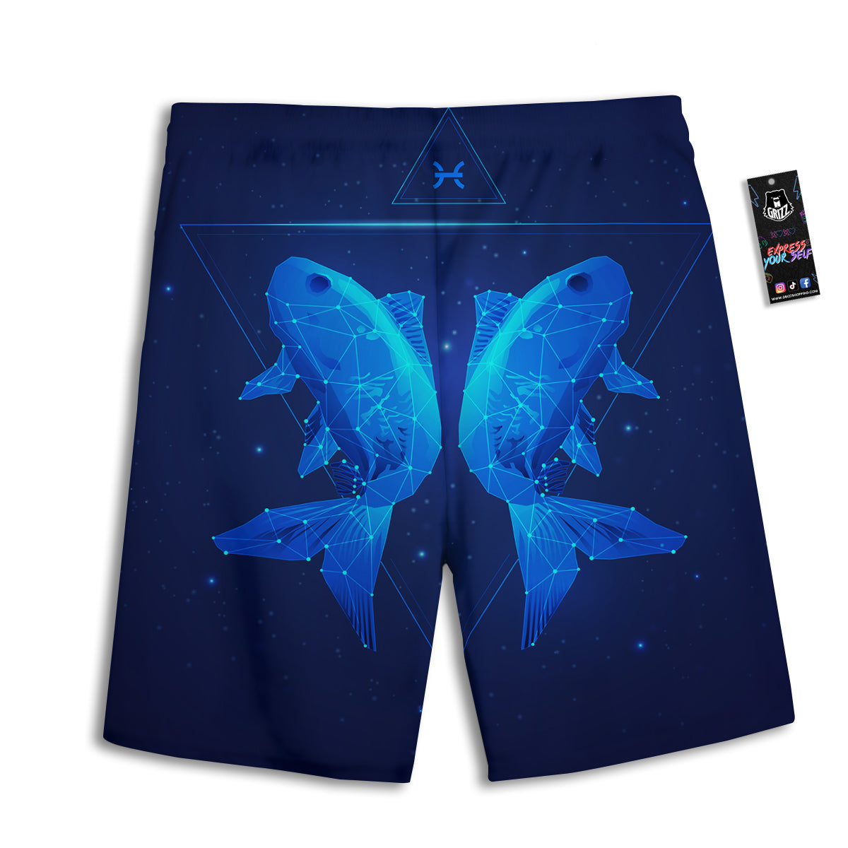 Zigzag Halloween Print Pattern Men's Athletic Shorts