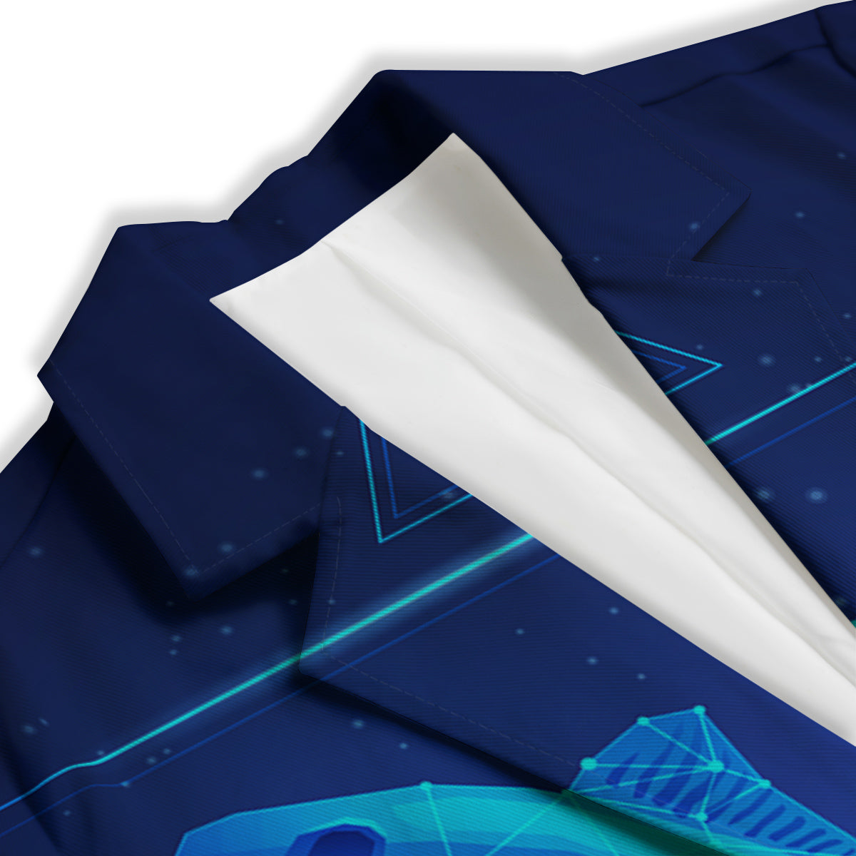 Zodiac Sign Dark Pisces Print Women's Blazer-grizzshop