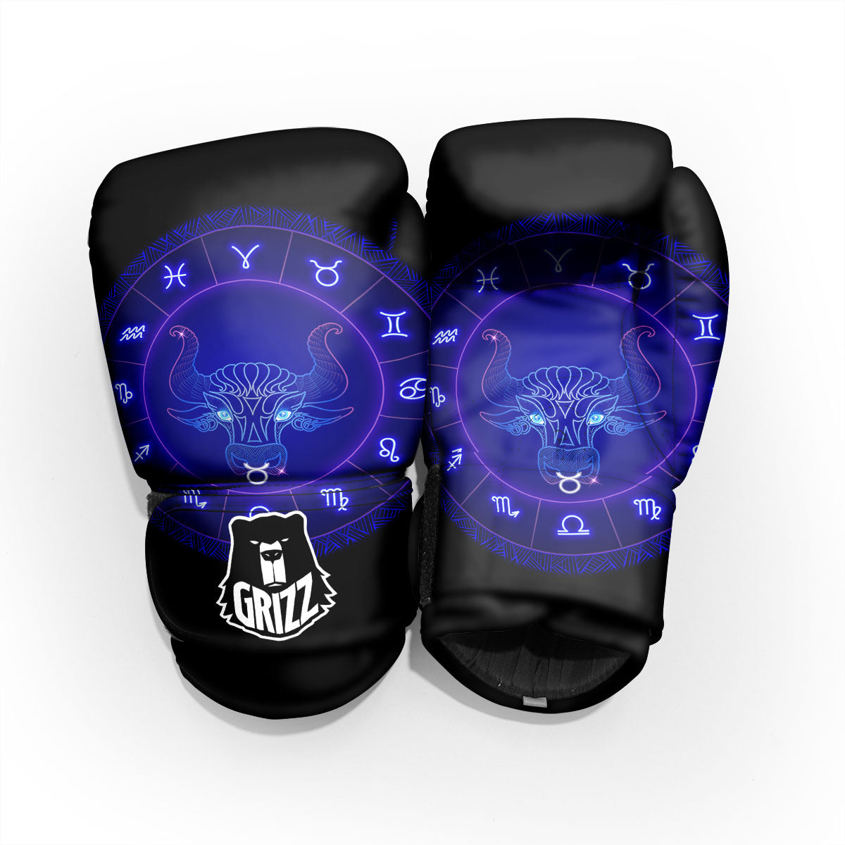 Zodiac Sign Dark Taurus Print Pro Boxing Glove