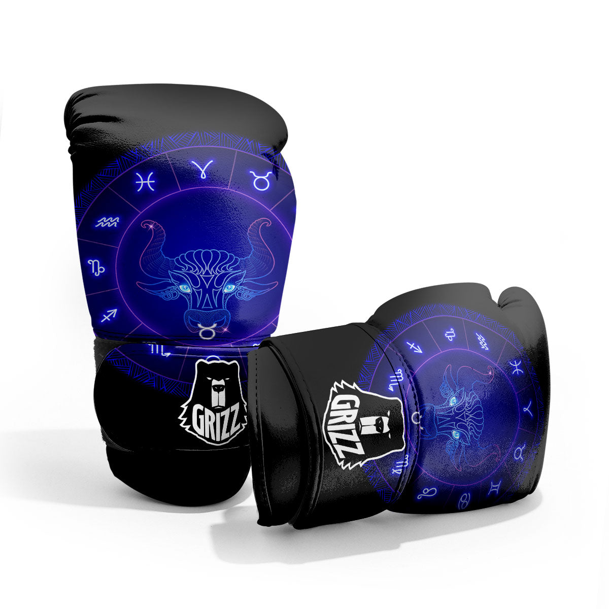 Zodiac Sign Dark Taurus Print Pro Boxing Glove