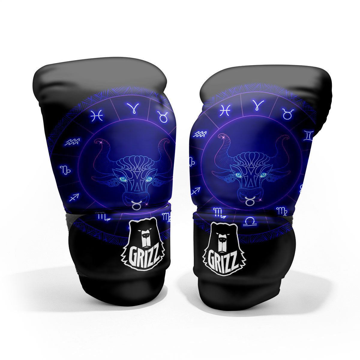 Zodiac Sign Dark Taurus Print Pro Boxing Glove