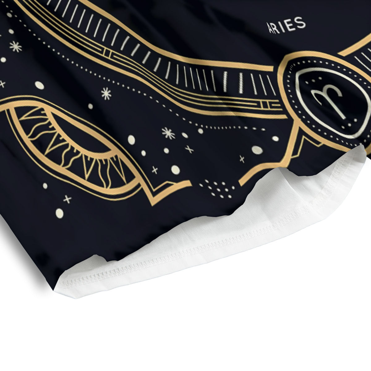 Zodiac Sign Vintage Aries Print Men's Athletic Shorts