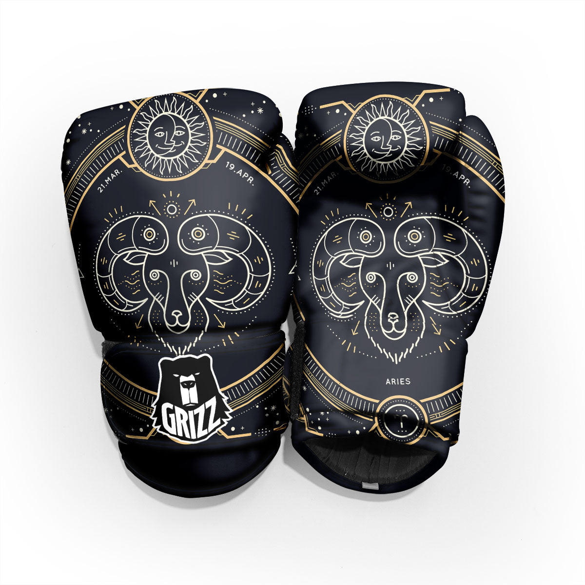 Zodiac Sign Vintage Aries Print Pro Boxing Glove