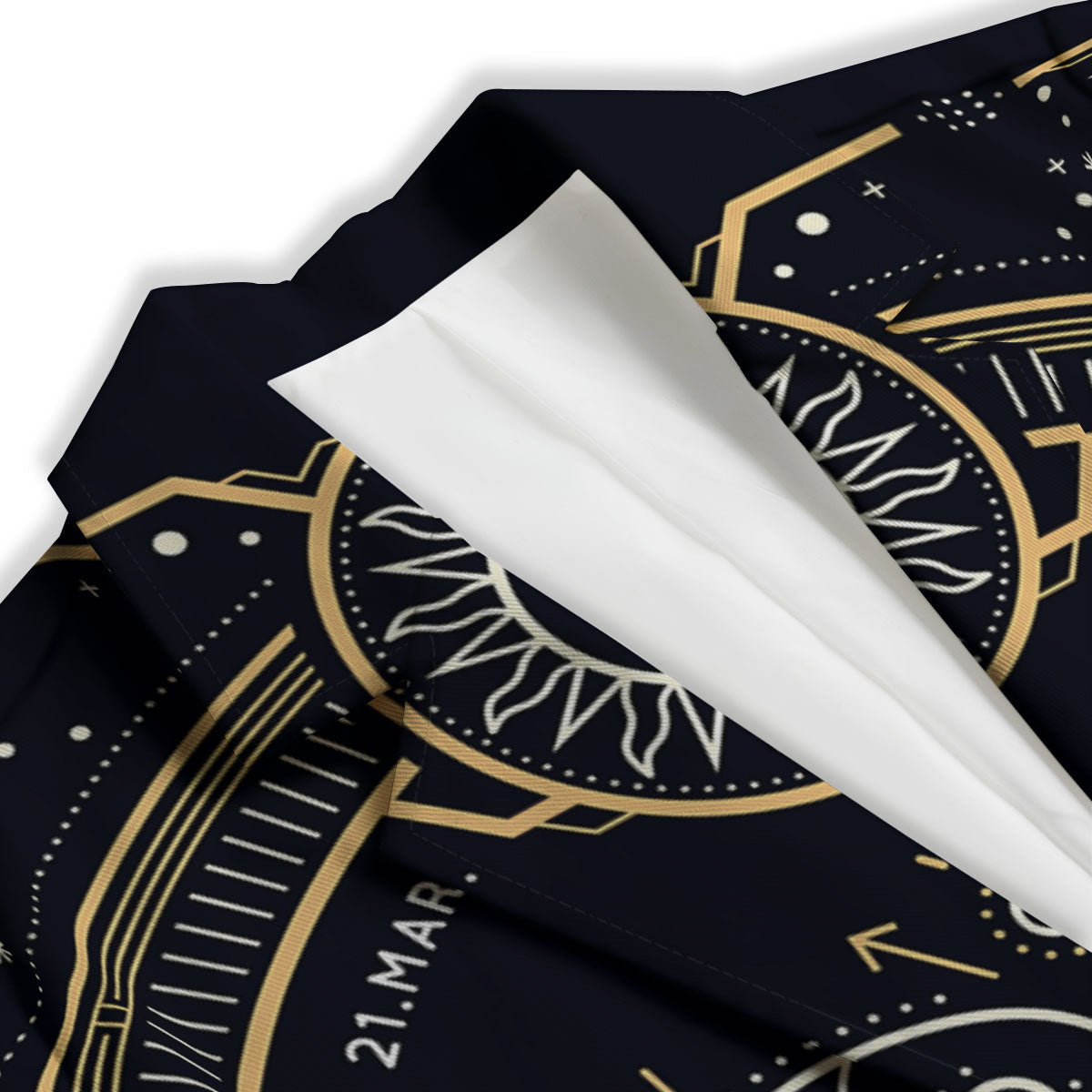 Zodiac Sign Vintage Aries Print Women's Blazer-grizzshop