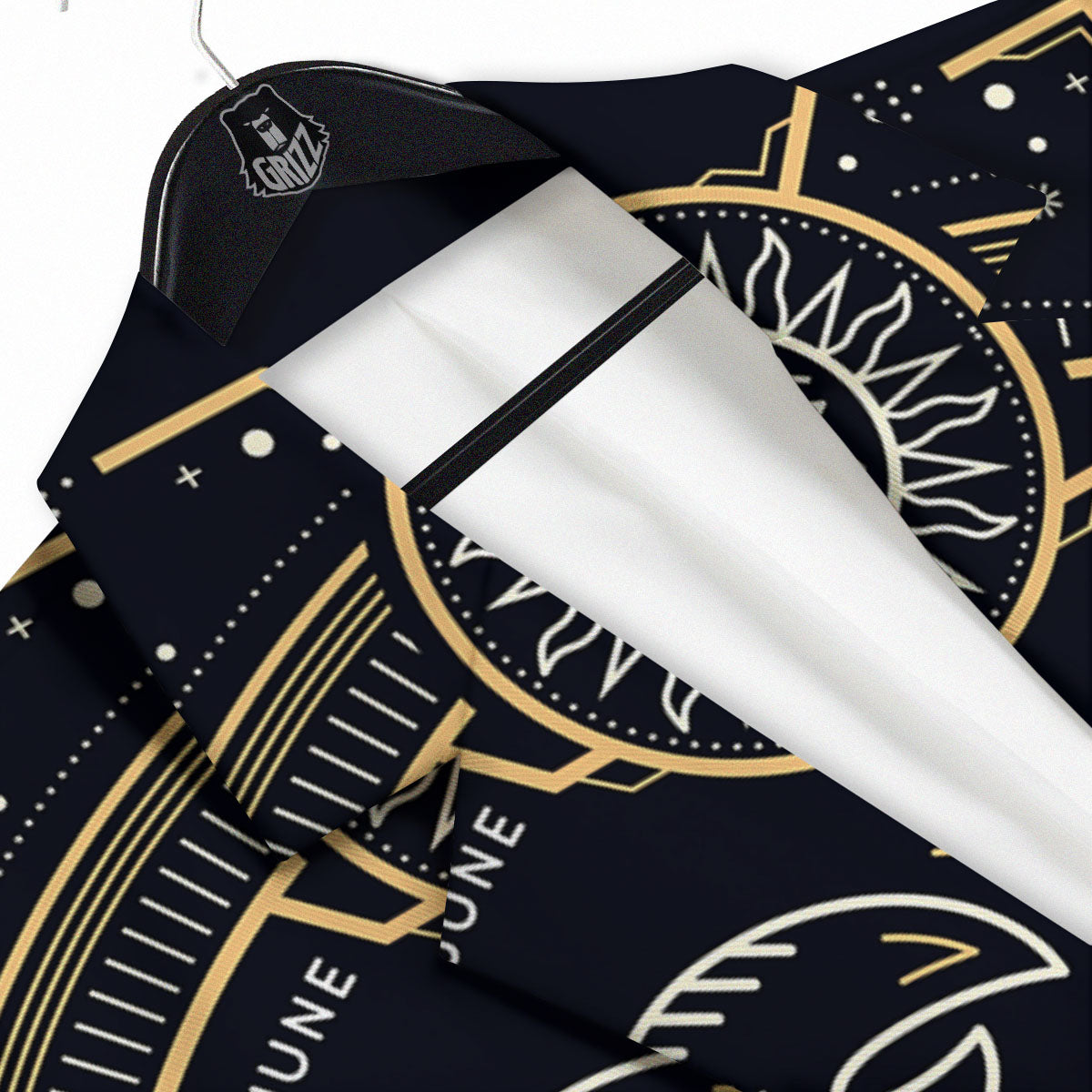 Zodiac Sign Vintage Cancer Print Men's Sport Coat-grizzshop