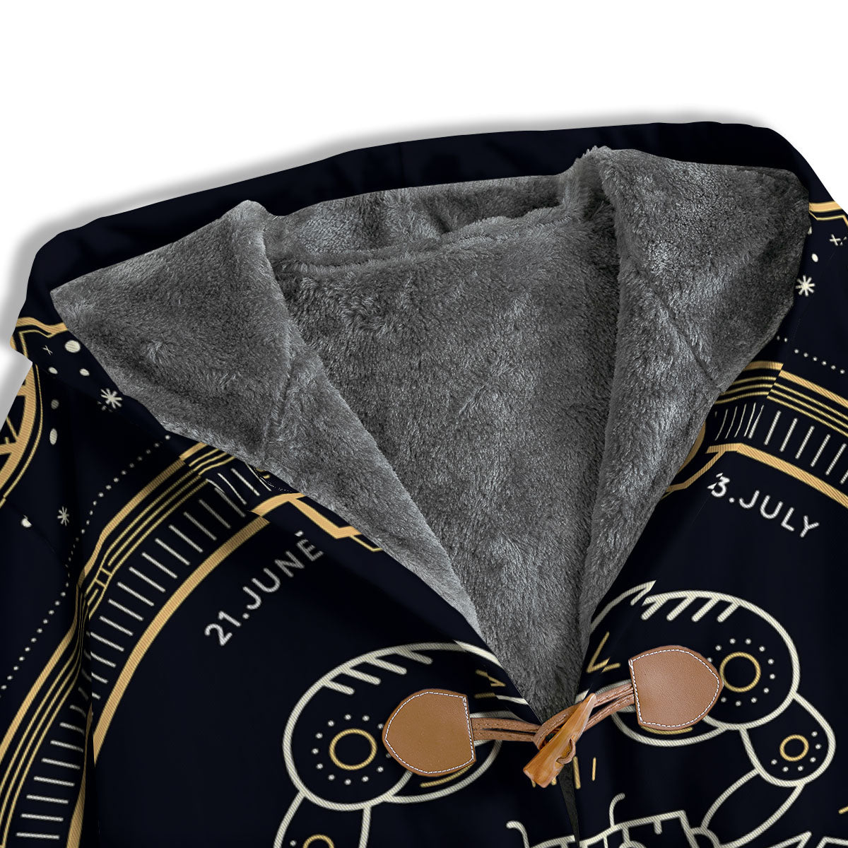 Zodiac Sign Vintage Cancer Print Men's Windbreaker Jacket-grizzshop