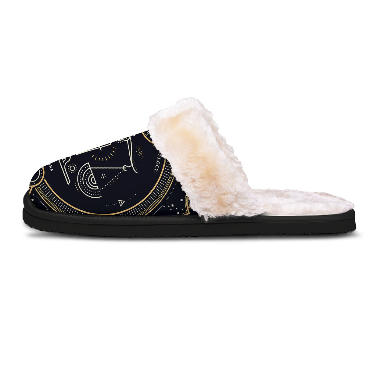 Zodiac Sign Vintage Libra Print Slippers-grizzshop