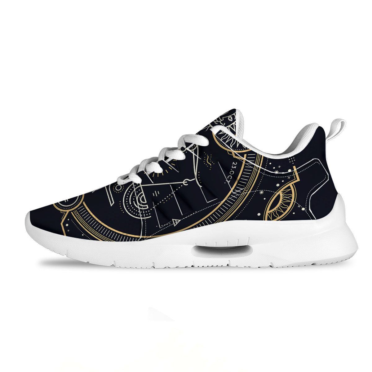 Zodiac Sign Vintage Libra Print Tennis Shoes-grizzshop