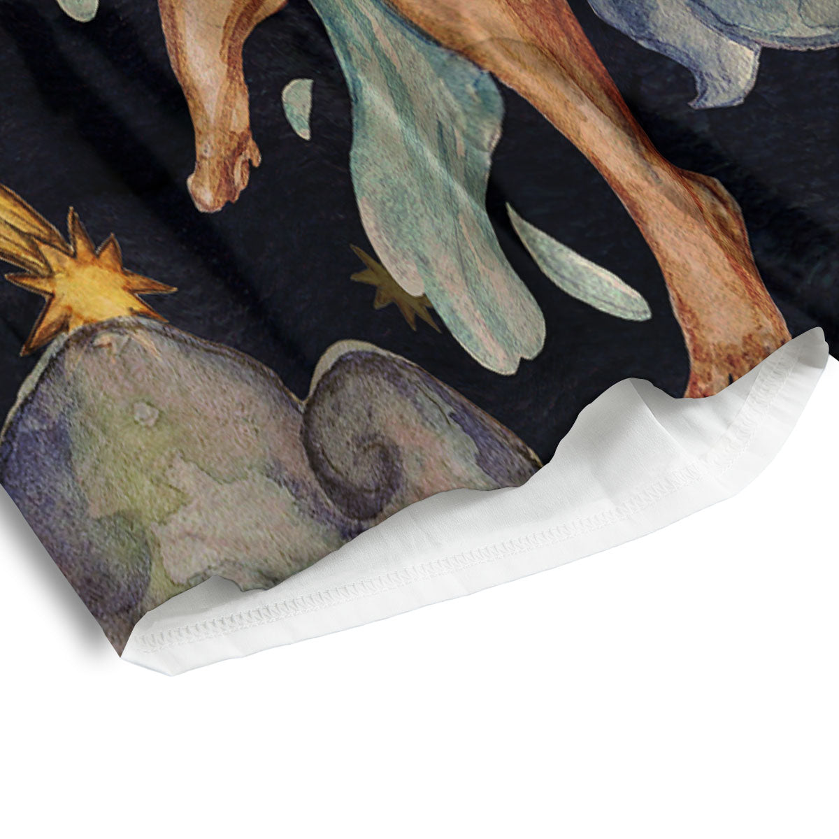 Zodiac Sign Watercolor Aquarius Print Men's Athletic Shorts