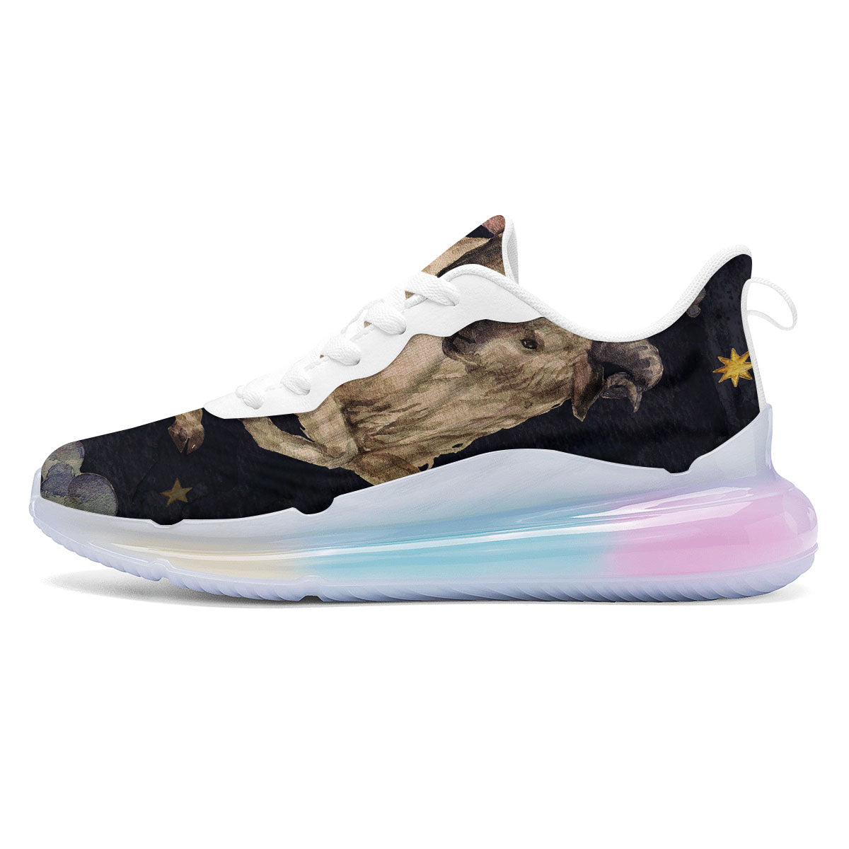 Zodiac Sign Watercolor Aries Print Running Sneakers-grizzshop