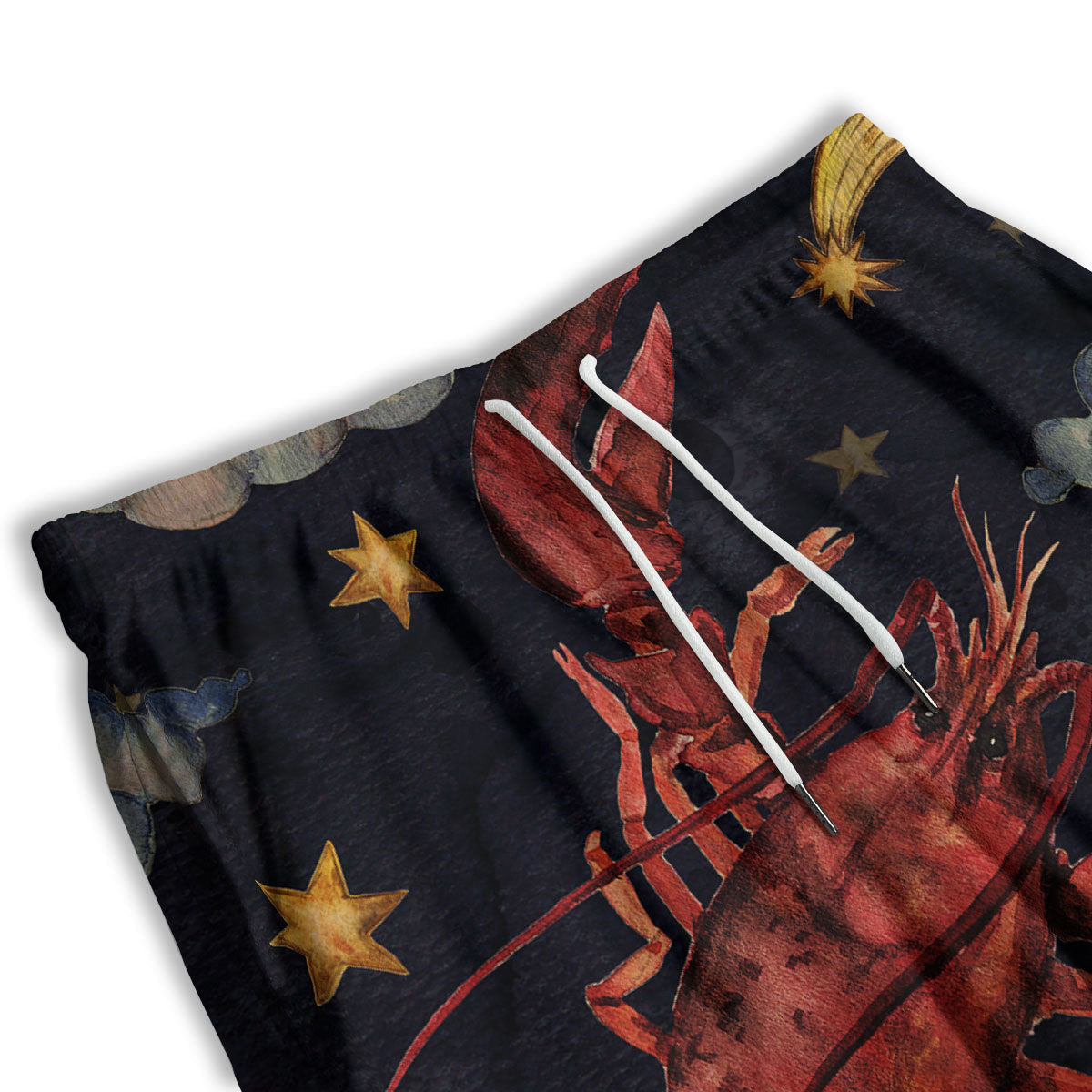Zodiac Sign Watercolor Cancer Print Men's Athletic Shorts