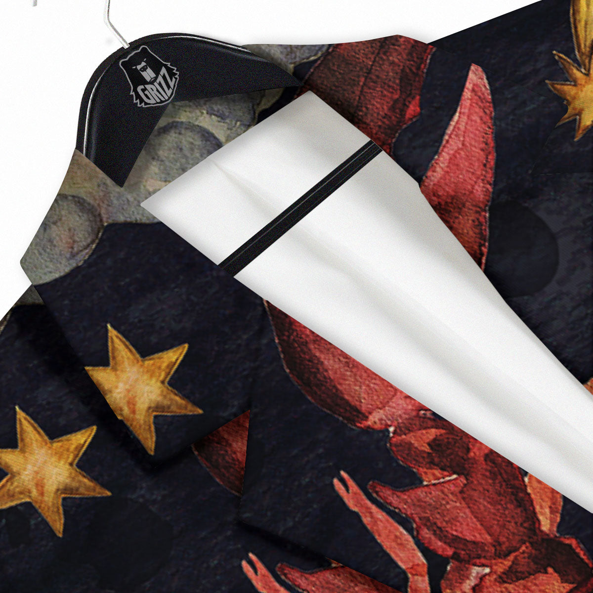 Zodiac Sign Watercolor Cancer Print Men's Sport Coat-grizzshop