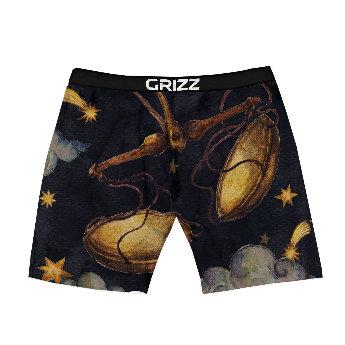 Zodiac Sign Watercolor Libra Print Boxer Briefs-grizzshop