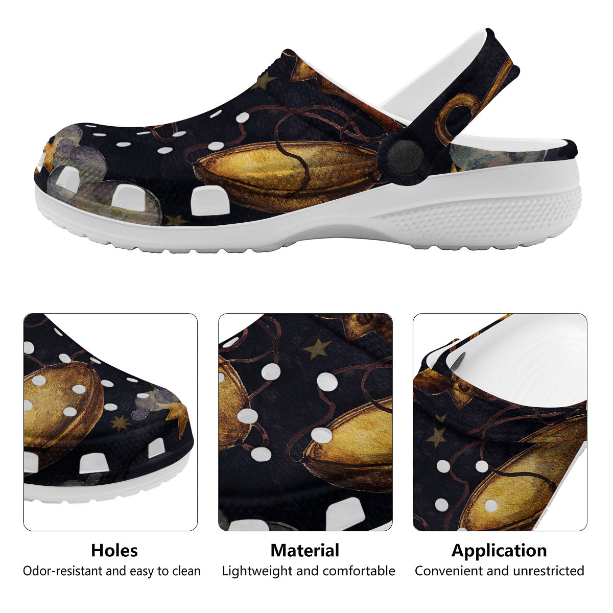 Zodiac Sign Watercolor Libra Print Clog-grizzshop