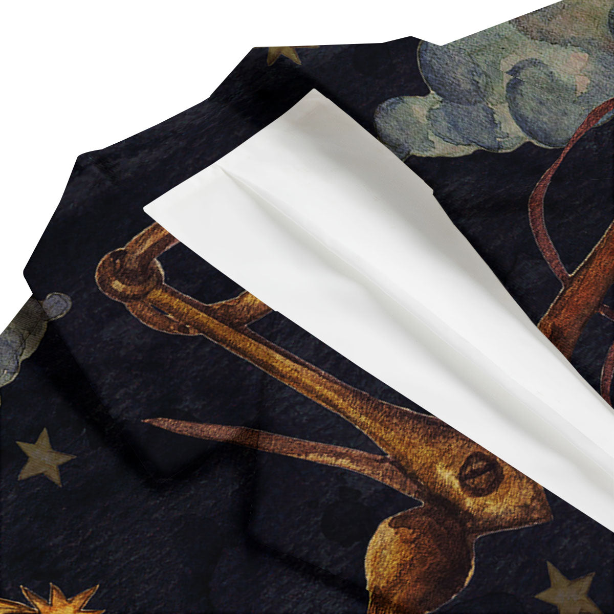 Zodiac Sign Watercolor Libra Print Men's Blazer-grizzshop