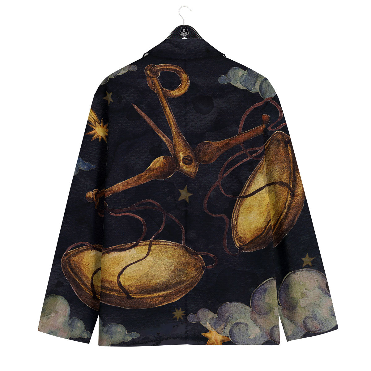 Zodiac Sign Watercolor Libra Print Men's Sport Coat-grizzshop
