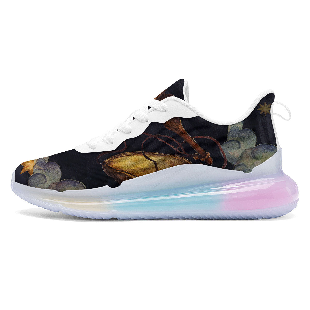 Zodiac Sign Watercolor Libra Print Running Sneakers-grizzshop