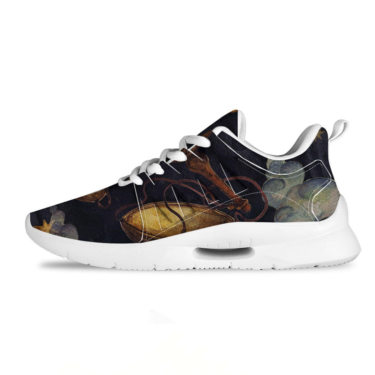 Zodiac Sign Watercolor Libra Print Tennis Shoes-grizzshop