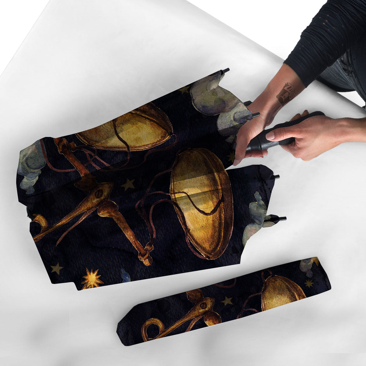 Zodiac Sign Watercolor Libra Print Umbrella-grizzshop