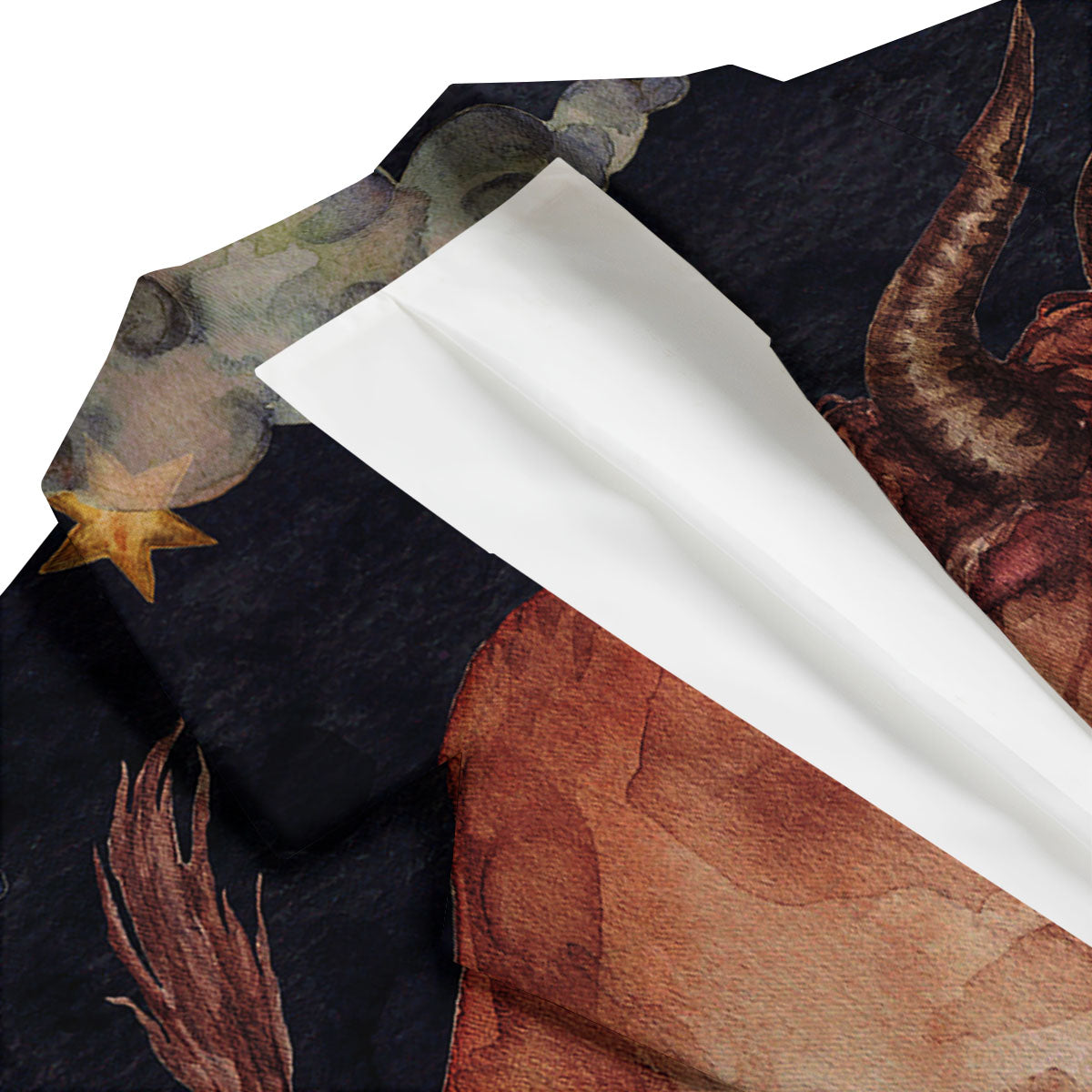 Zodiac Sign Watercolor Taurus Print Men's Blazer-grizzshop