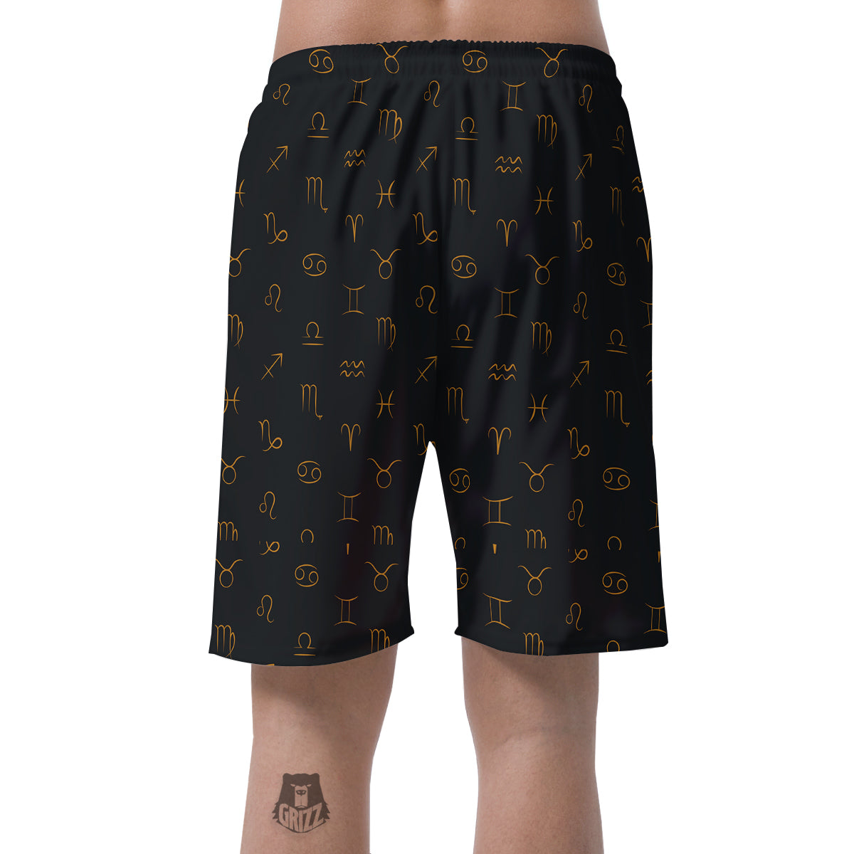 Zodiac Signs Astrological Print Pattern Men's Shorts-grizzshop