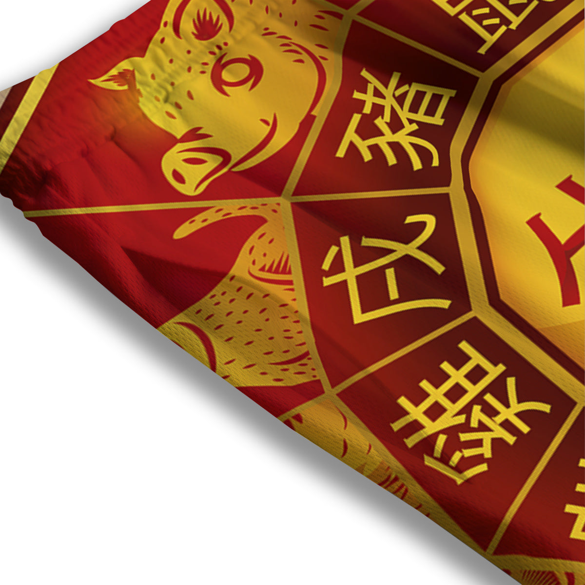 Zodiac Wheel Galaxy Print Mesh Shorts