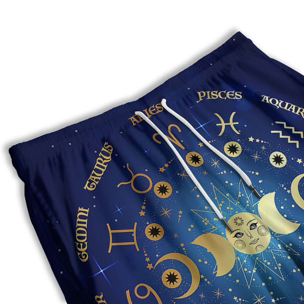 Zombie Crowd Halloween Print Men's Athletic Shorts