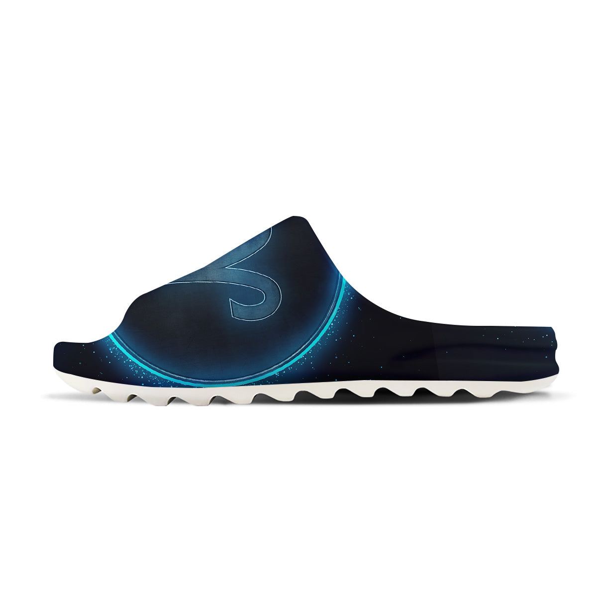 Zodiac Sign Blue Aries Print Sandals-grizzshop