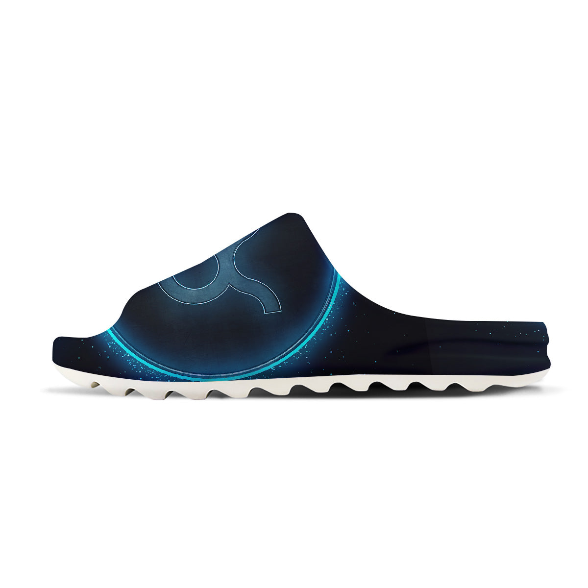 Zodiac Sign Blue Taurus Print Sandals-grizzshop