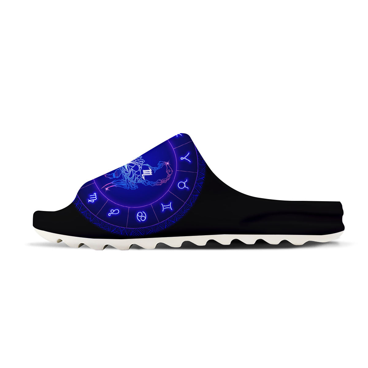 Zodiac Sign Dark Scorpio Print Sandals-grizzshop