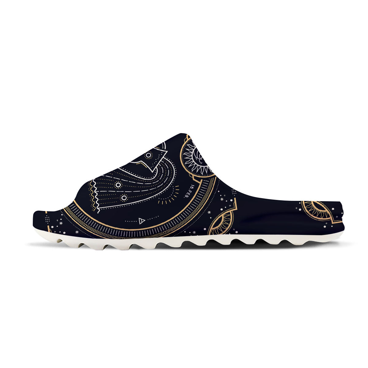 Zodiac Sign Vintage Aquarius Print Sandals-grizzshop