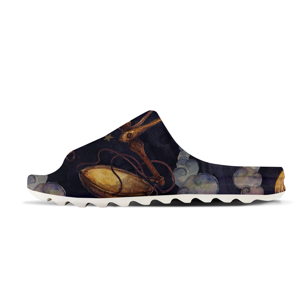 Zodiac Sign Watercolor Libra Print Sandals-grizzshop