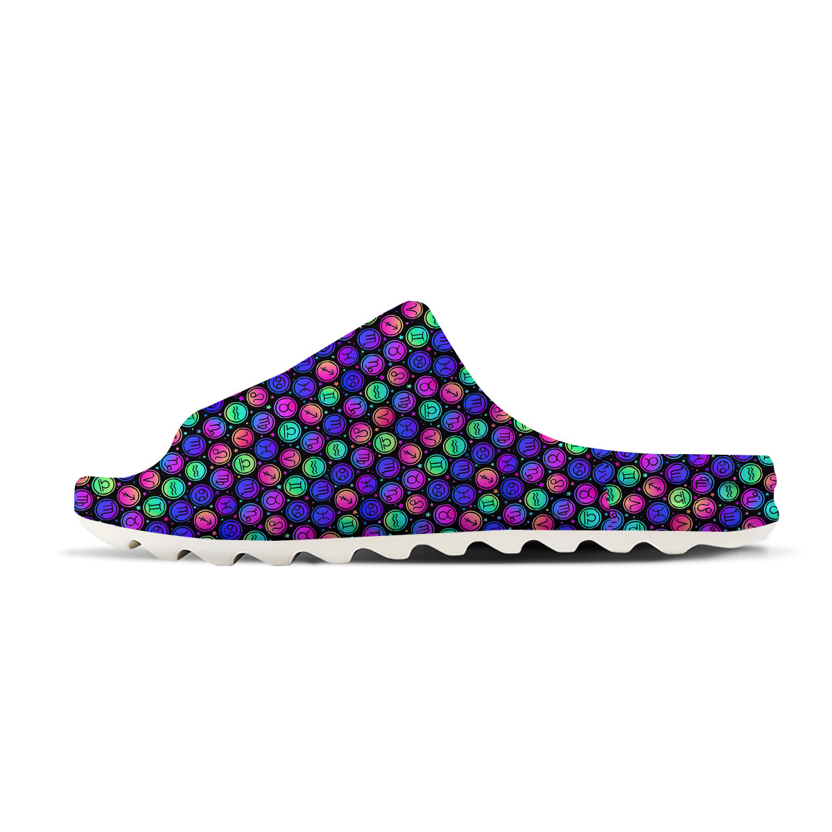 Zodiac Symbols Colorful Print Pattern Sandals-grizzshop