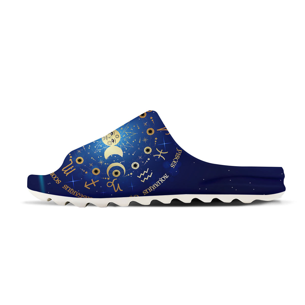 Zodiac Wheel Galaxy Print Sandals-grizzshop