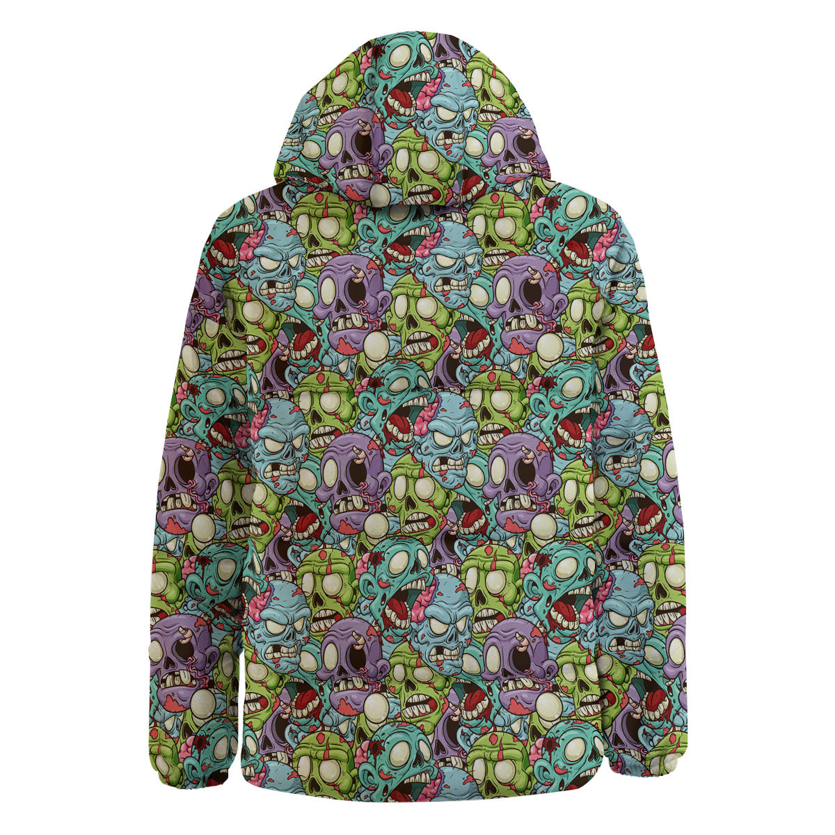 Zombie Bloody Print Pattern Down Jacket-grizzshop
