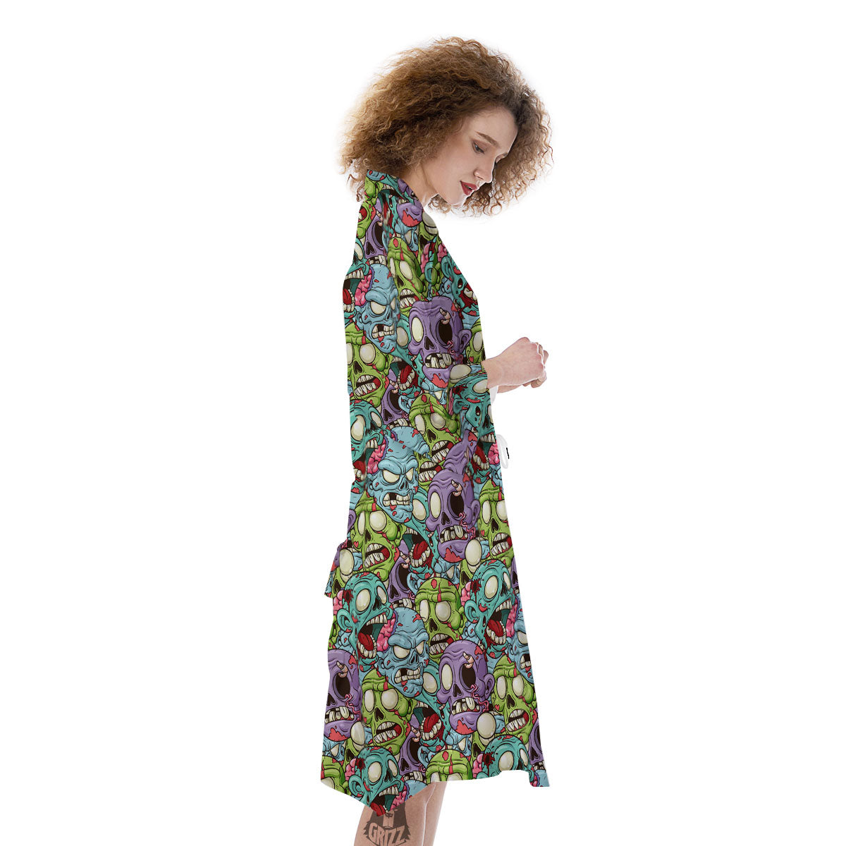 Zombie Bloody Print Pattern Kimono-grizzshop