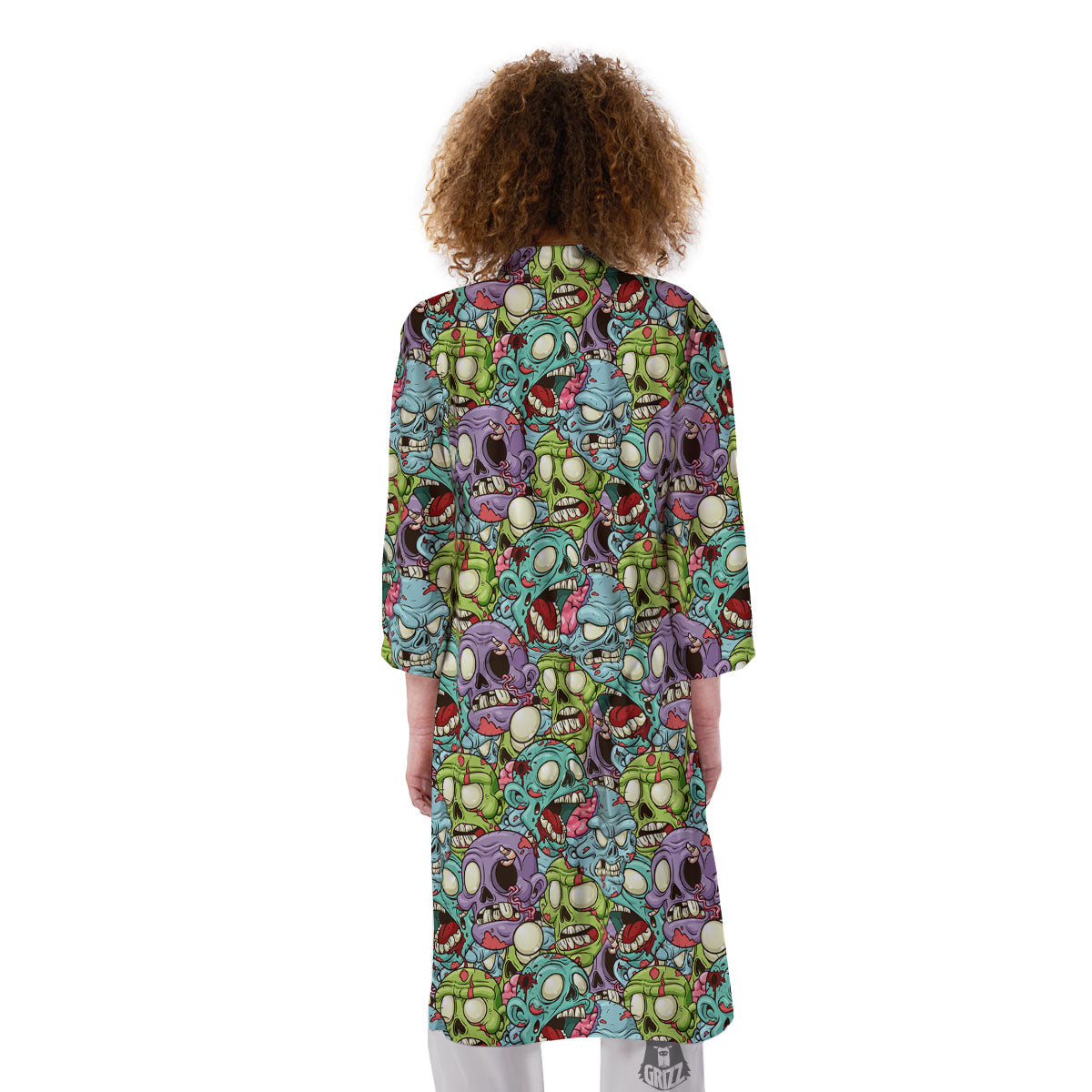 Zombie Bloody Print Pattern Kimono-grizzshop