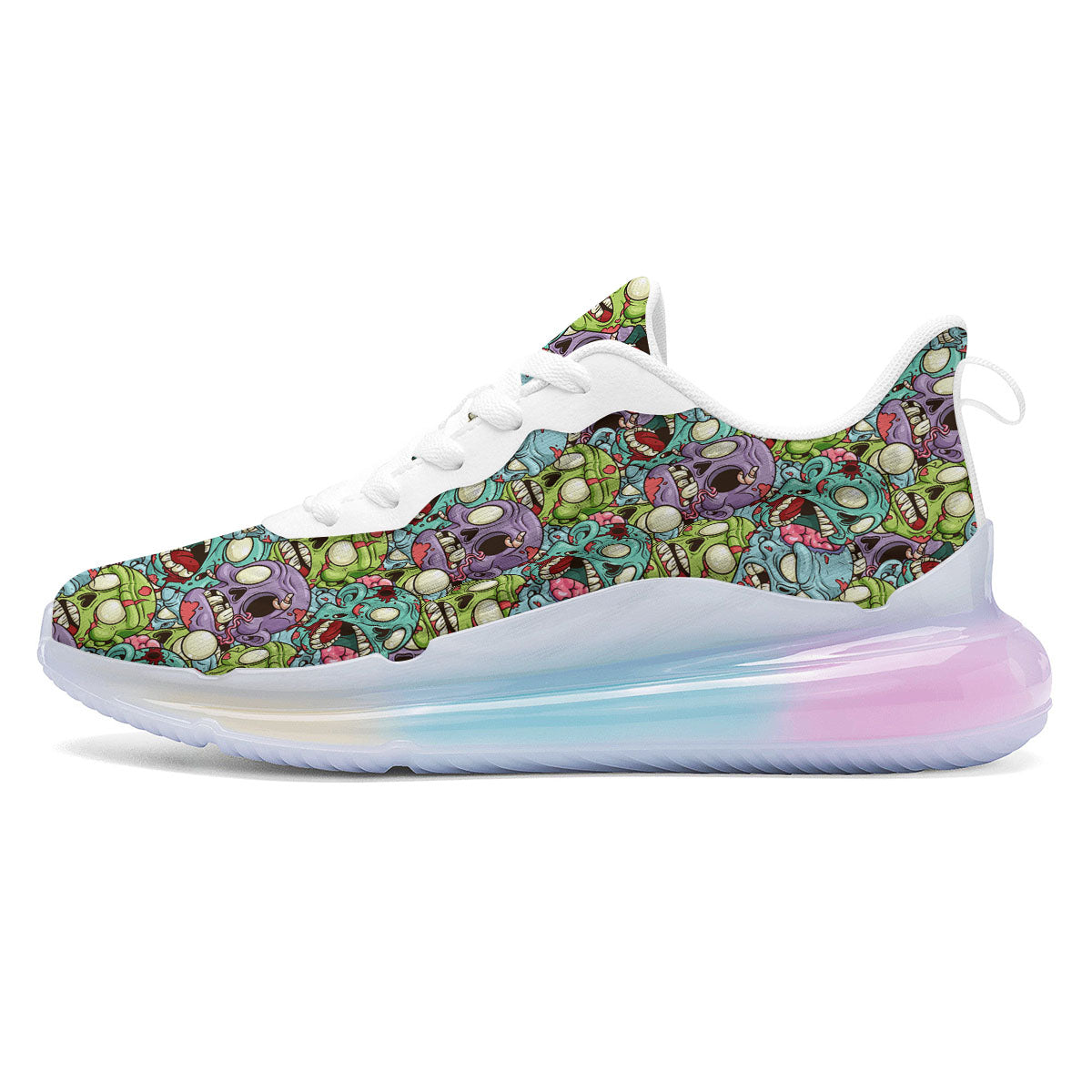 Zombie Bloody Print Pattern Running Sneakers-grizzshop
