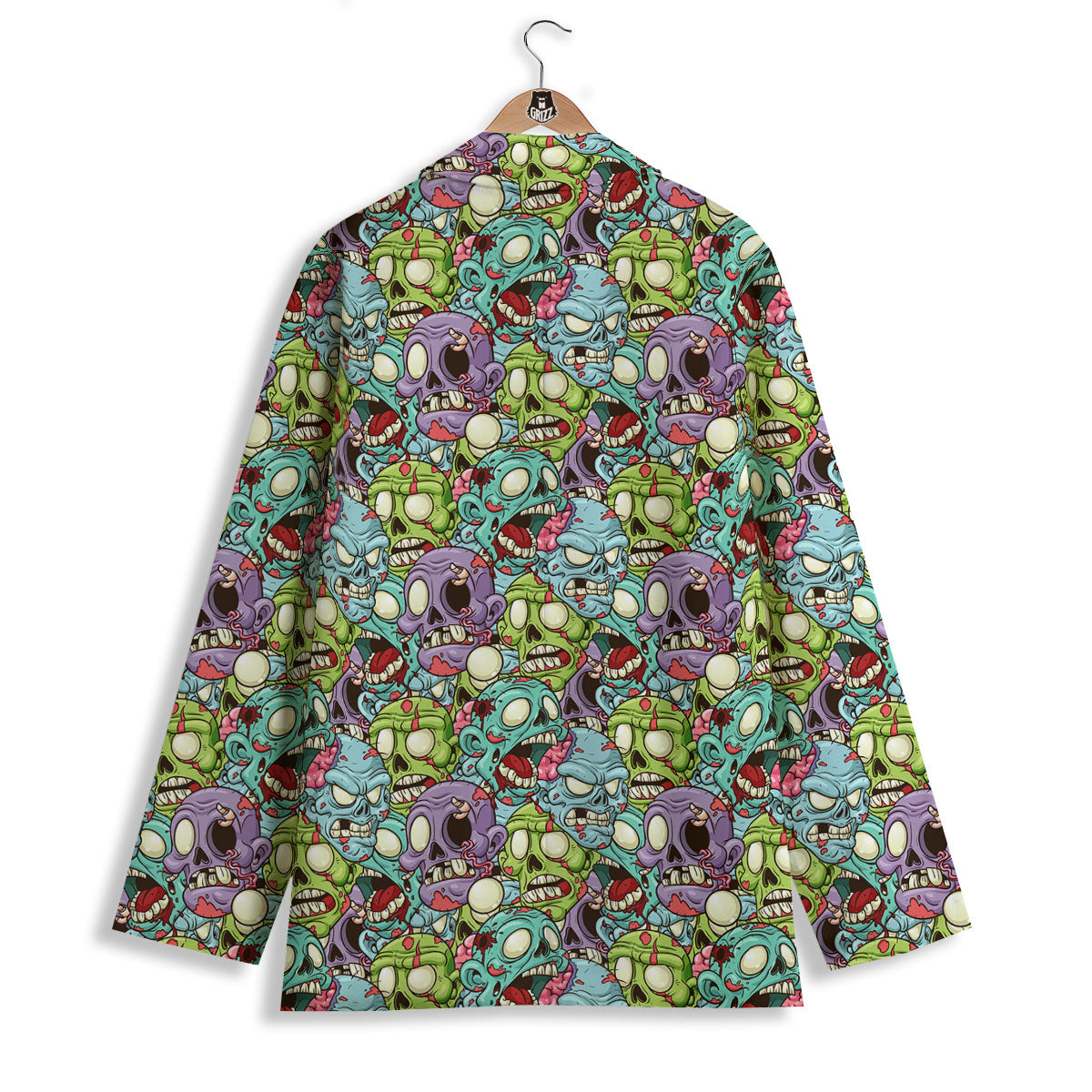 Zombie Bloody Print Pattern Women's Blazer-grizzshop