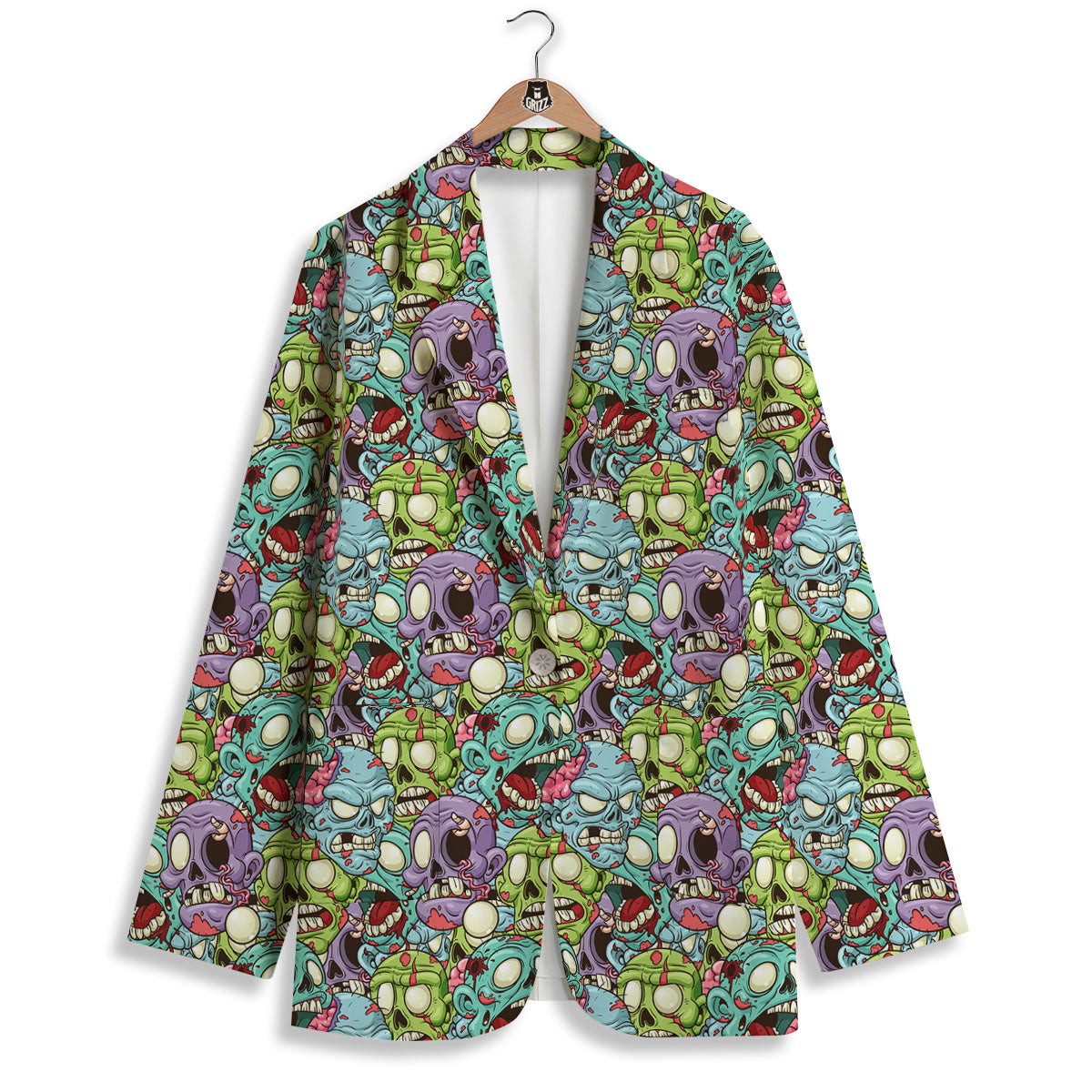 Zombie Bloody Print Pattern Women's Blazer-grizzshop