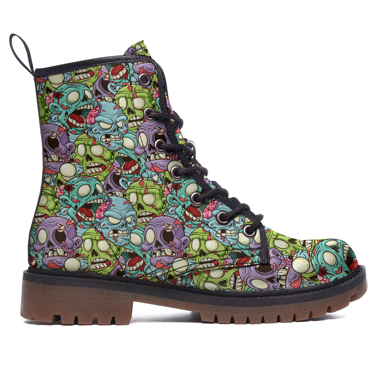 Zombie Bloody Print Pattern Work Boots-grizzshop