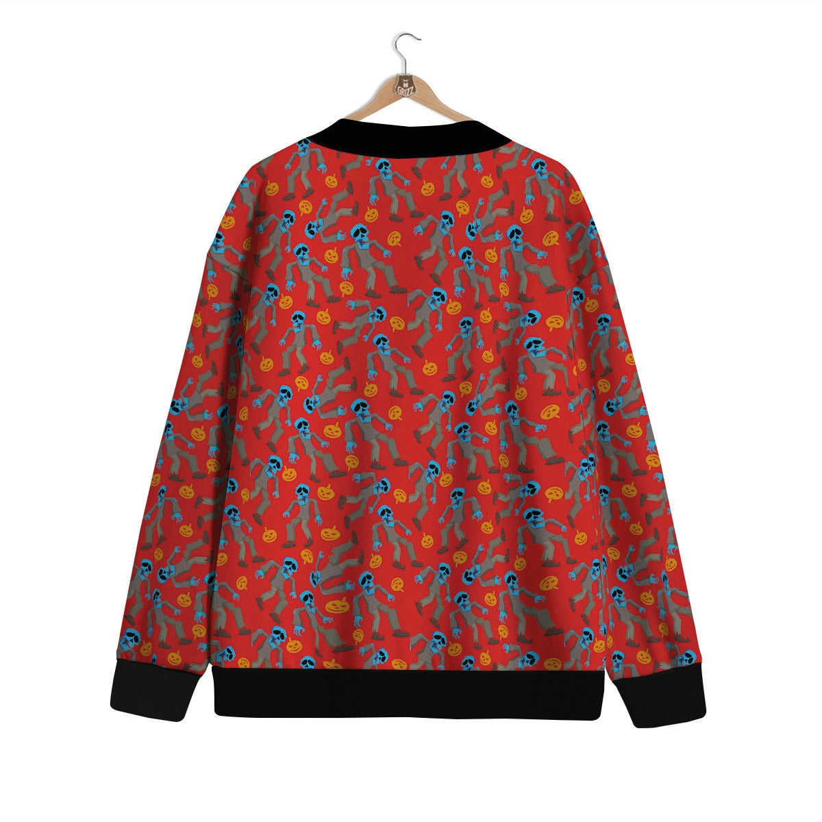 Zombie Blue Print Pattern Cardigan-grizzshop