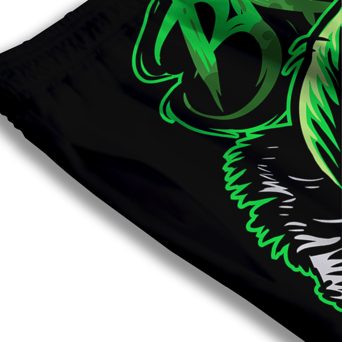 Zombie Brain Halloween Print Mesh Shorts