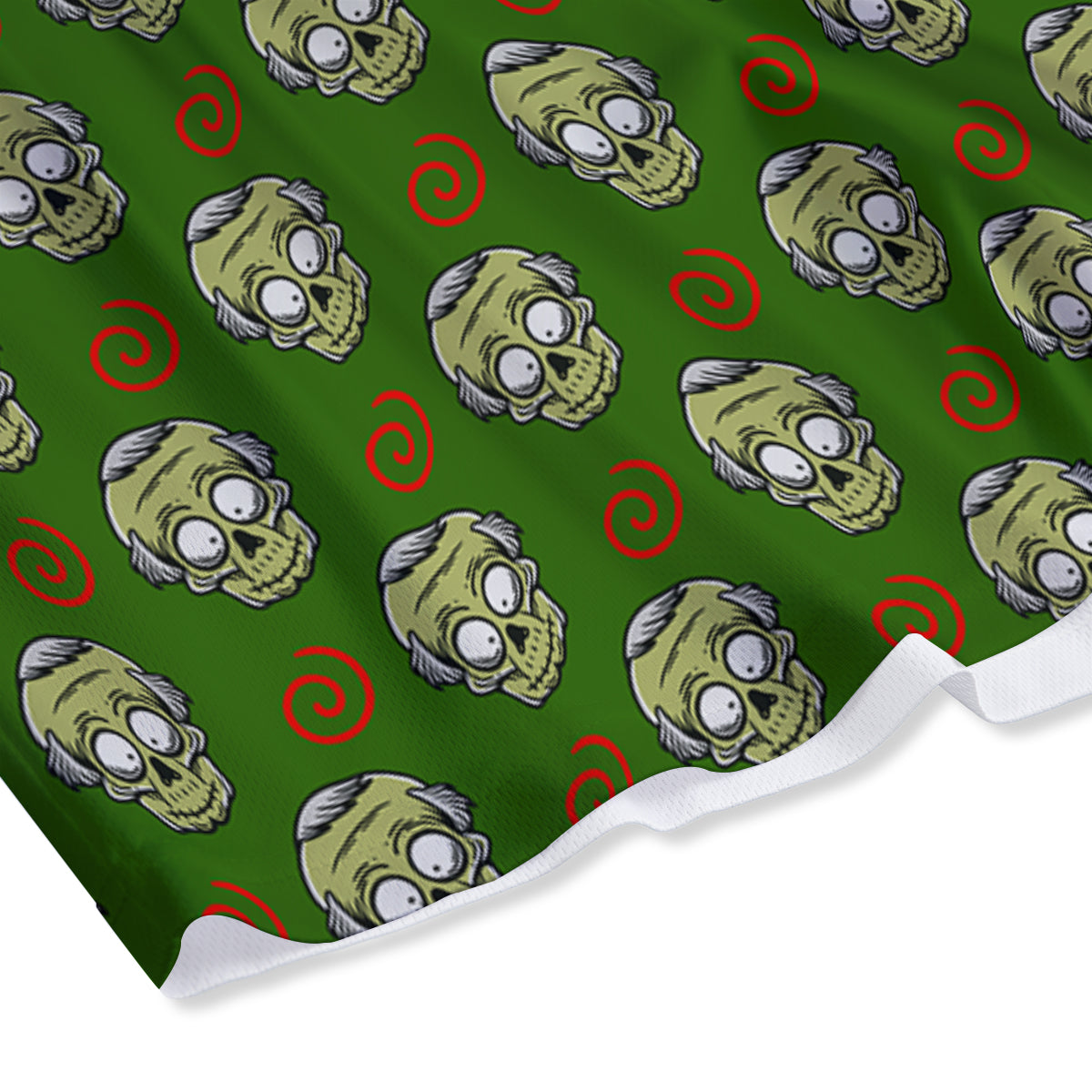 Zombie Cartoon Print Pattern Mesh Shorts-grizzshop
