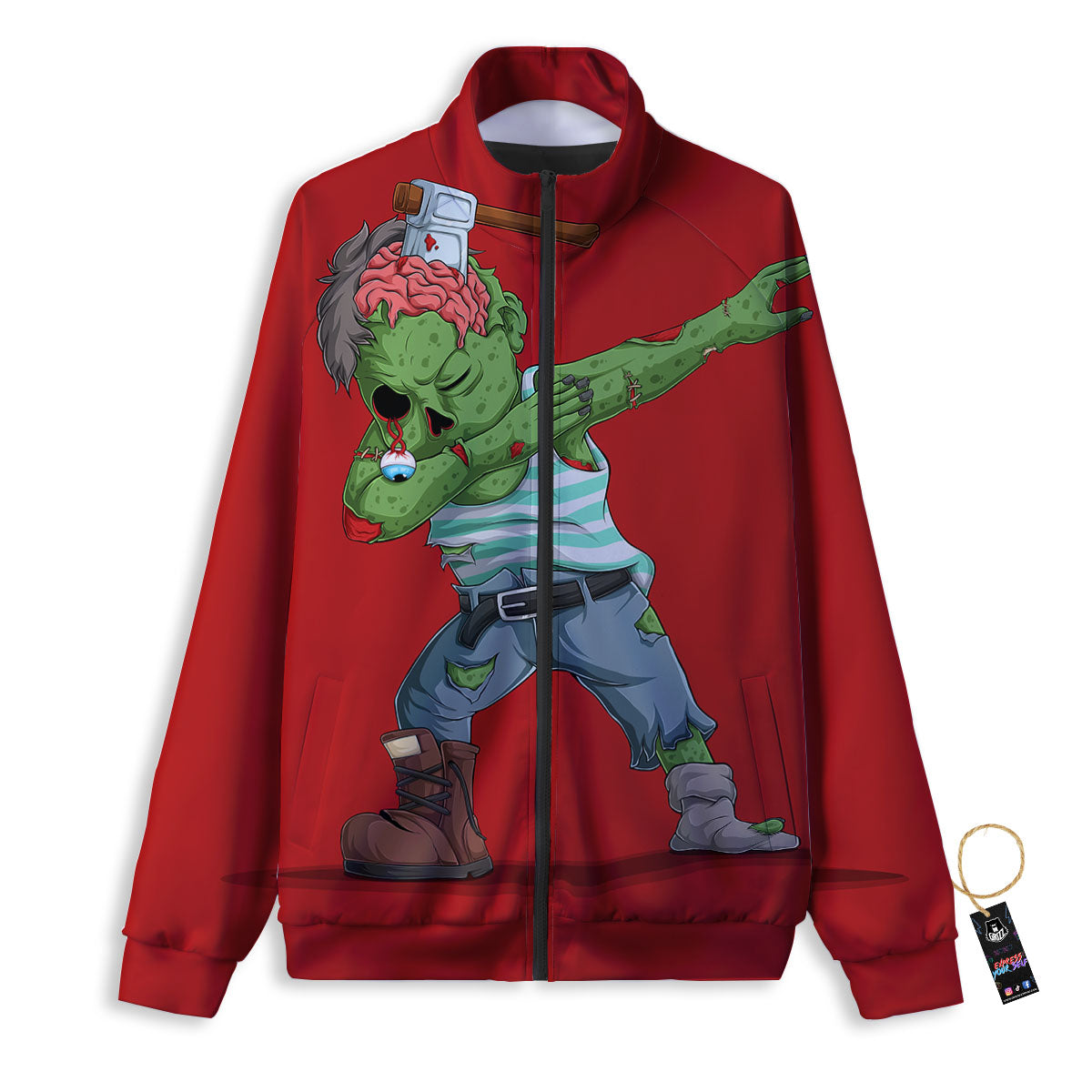Zombie Dap Print Track Jacket-grizzshop