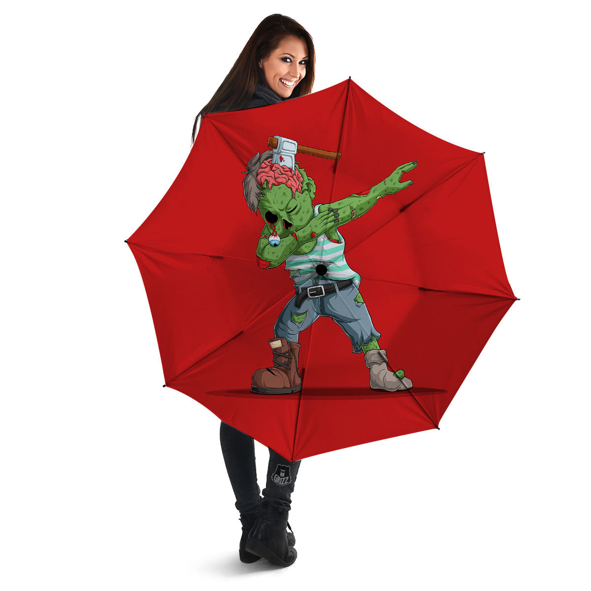 Zombie Dap Print Umbrella-grizzshop