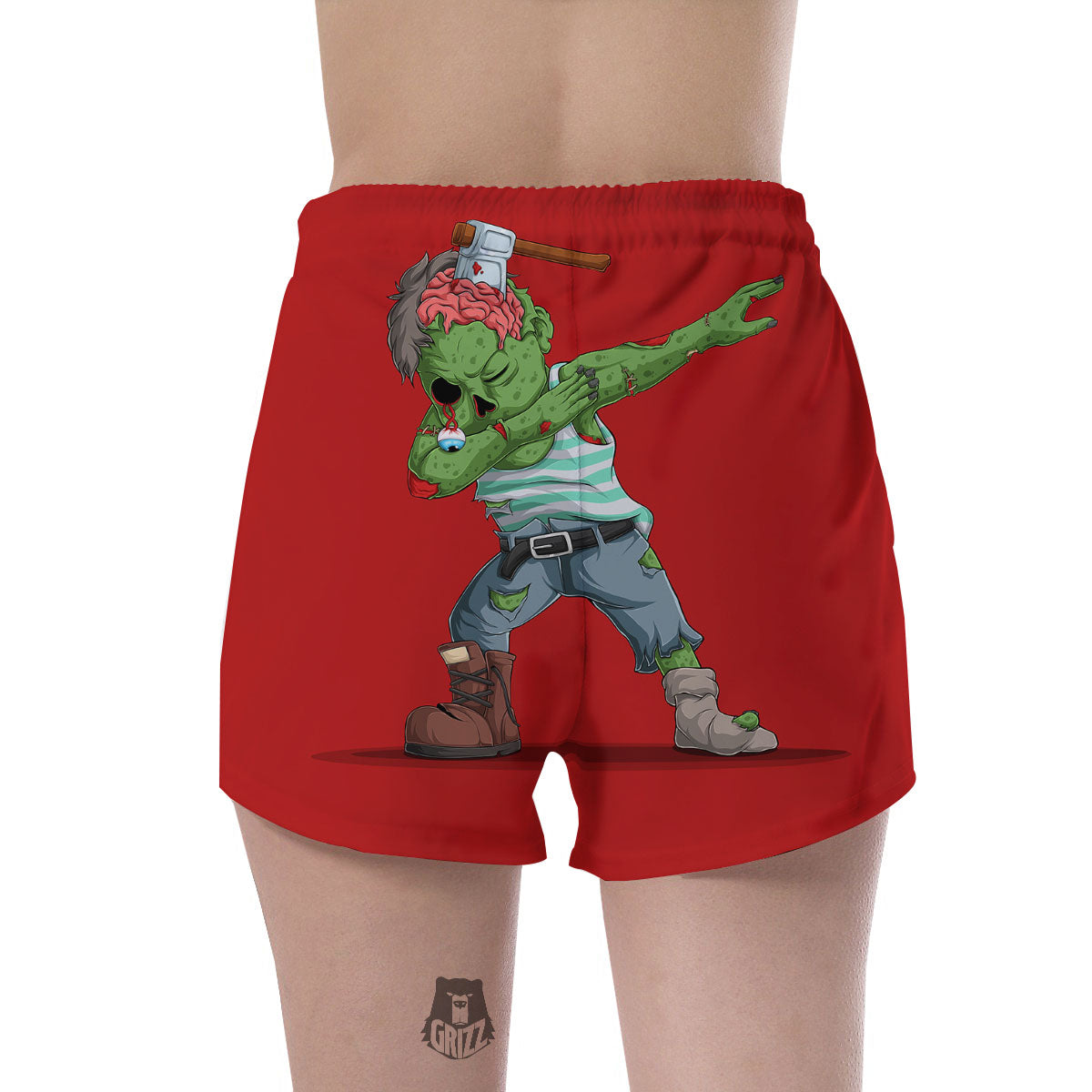 Zombie Dap Print Women's Shorts-grizzshop