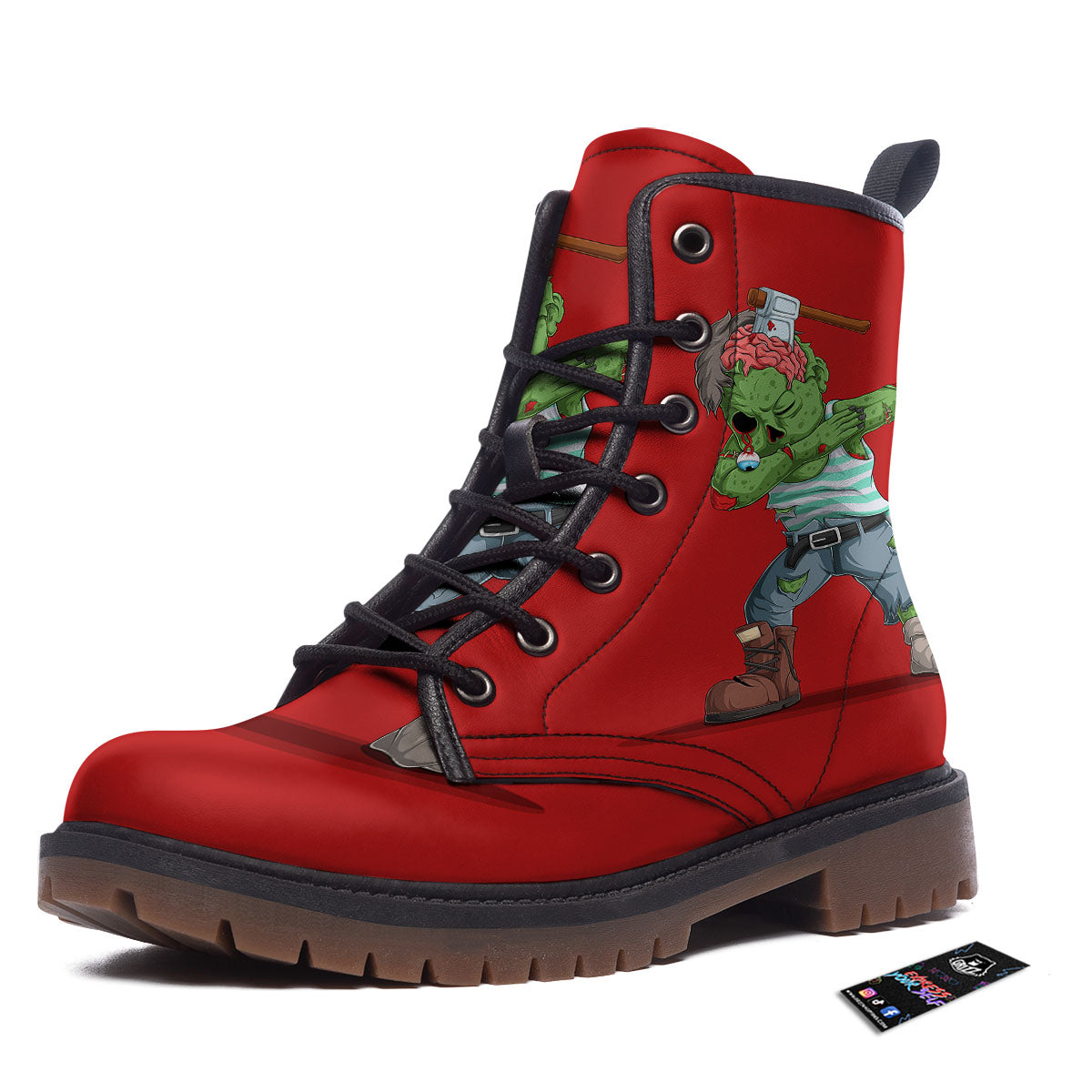 Zombie Dap Print Work Boots-grizzshop